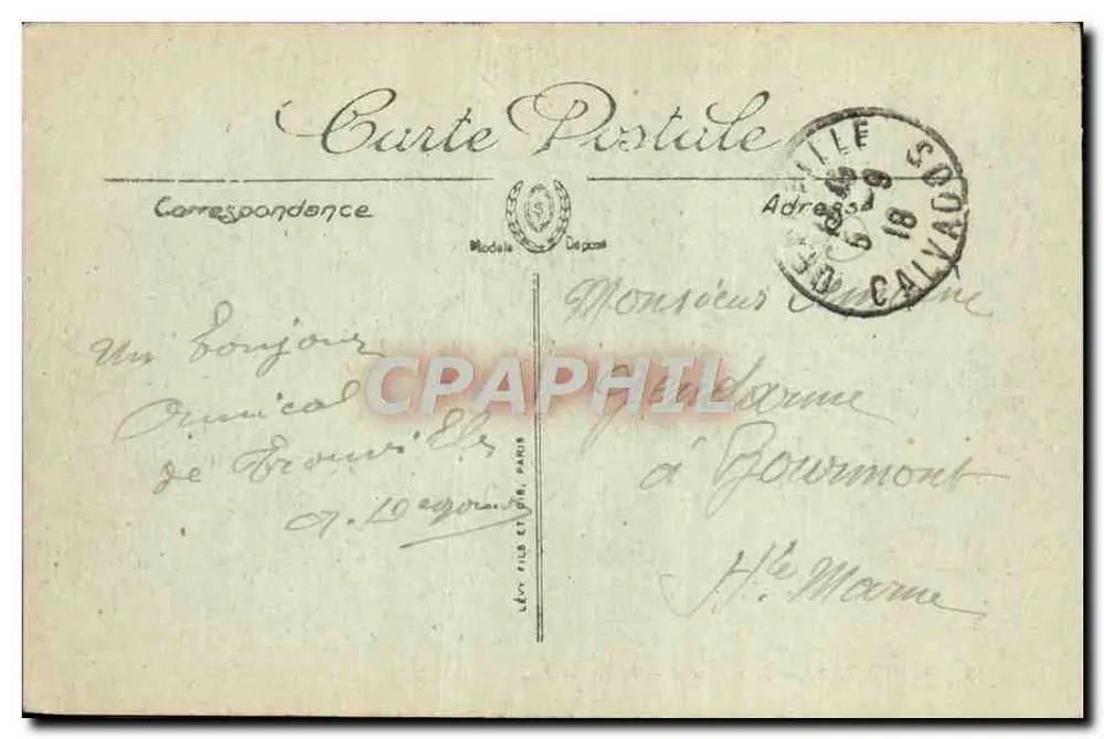 Trouville — Das Casino und die Strandpromenade — LL. n°13 - Rückseite