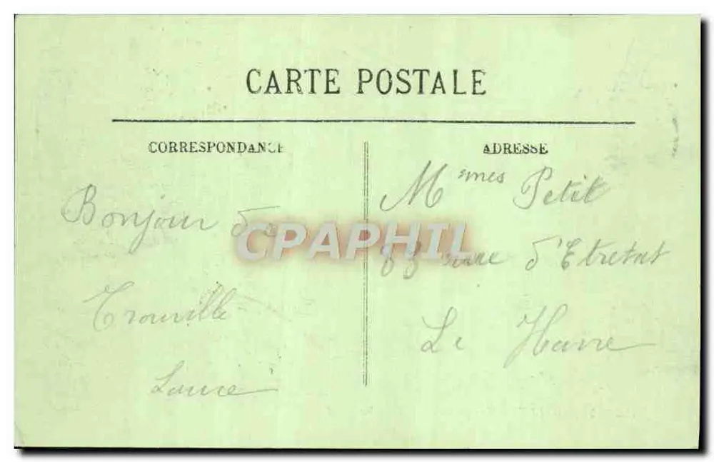 Trouville — Das Casino und die Planches — LL. Nr. 126 - Rückseite