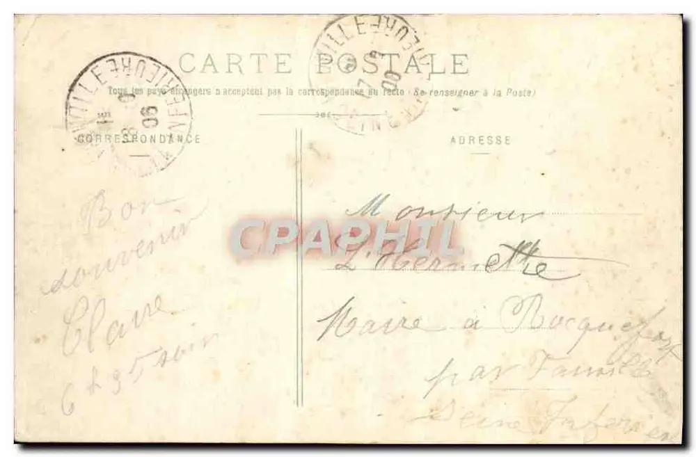 Zamek Brenil — Mézidon (Calvados) — Wydawca Fillion, fot. 448, Lisieux - Rewers