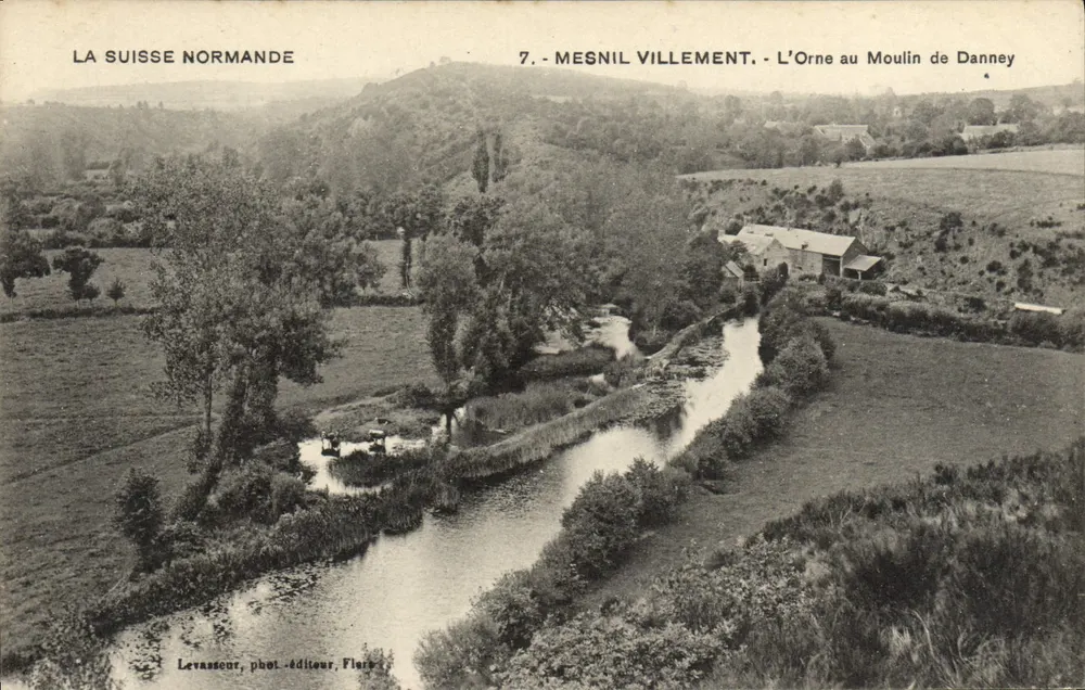 Mesnil-Villement — Die Orne am Mühle von Danney — Levassœur, Fotograf-Verleger, Flers - Vorderseite