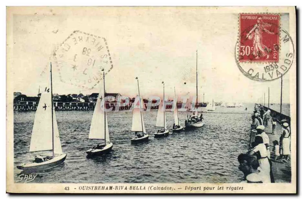 Ouistreham-Riva Bella (Calvados) — Abfahrt zu den Regatten — G. Gaby - Vorderseite