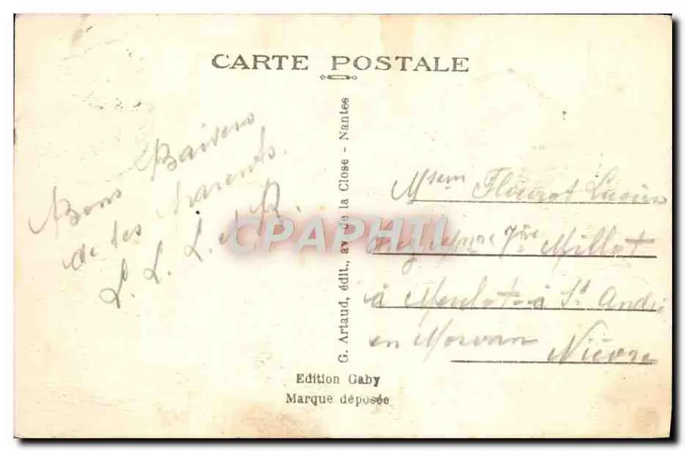 Ouistreham-Riva Bella (Calvados) — Abfahrt zu den Regatten — G. Gaby - Rückseite