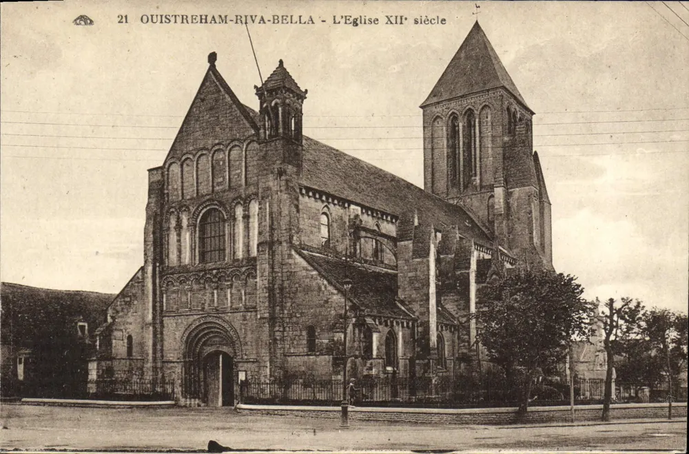 Ouistreham-Riva-Bella — A Igreja do Século XII — Editor: 'A Associação dos Artes Erasmianos' - Frente