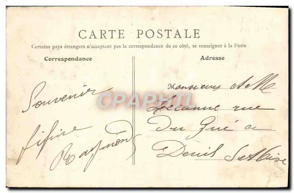 Ouistreham (Calvados) — Le Vieux Bassin — B. F., Paris - Verso