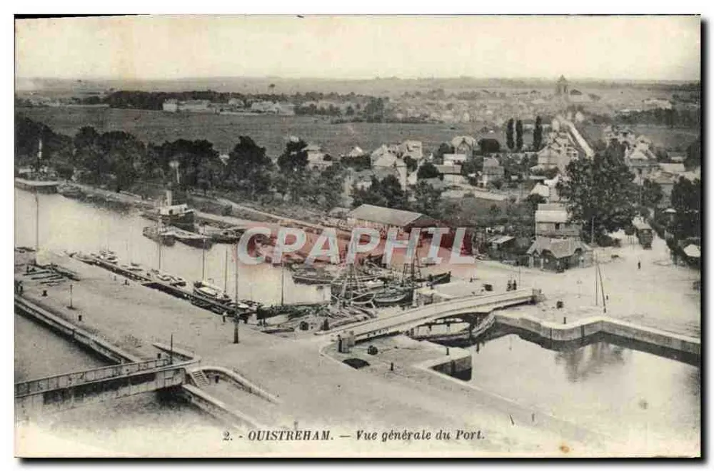 Ouistreham — Vue générale du Port — G. Artaud, éditeur, Nantes - Recto