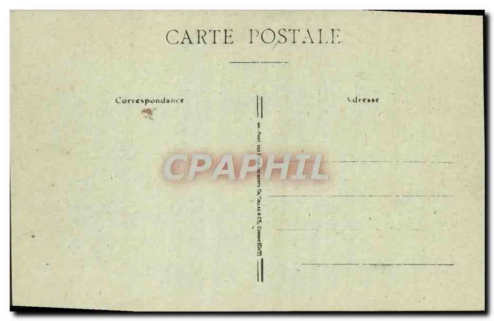 Ouistreham (Calvados) — Der Kanal von Caen zur See — E. Maillaut, Verleger Caen - Rückseite