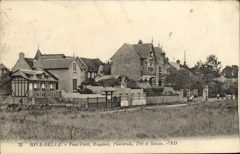 Riva-Bella — Ansicht von Gebäuden und Garten — Éditeur Tout-Petit, Eugénie, Pastorale, Titti et Suzon - Vorderseite