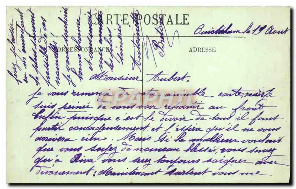 Ouistreham — O Canal visto do Farol — LL. - Verso