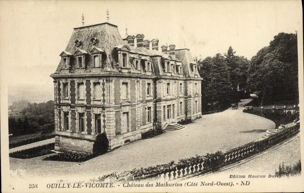 Ouilly-le-Vicomte — Castelo dos Mathurins (Lado Noroeste) — Edição Maurice Duves - Frente