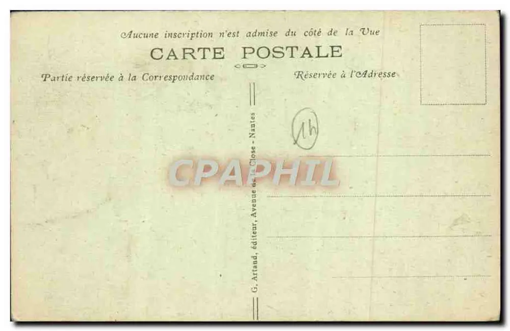 Ouistreham — O Farol e a Fábrica — G. Arland, editor - Verso