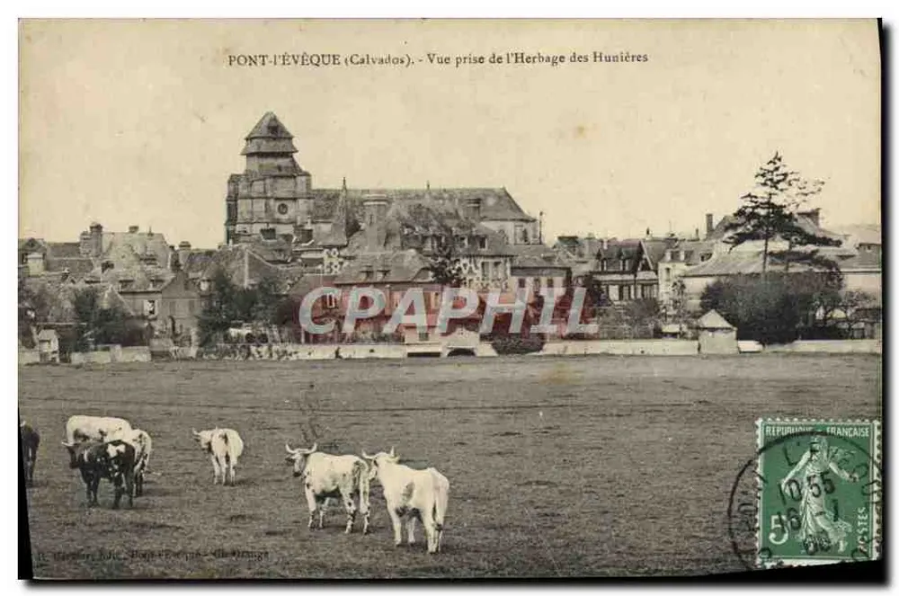 Pont-l'Évêque (Calvados) — Aussicht vom Herbage des Hunières — R. Tardy, Jules, Verlag - Vorderseite
