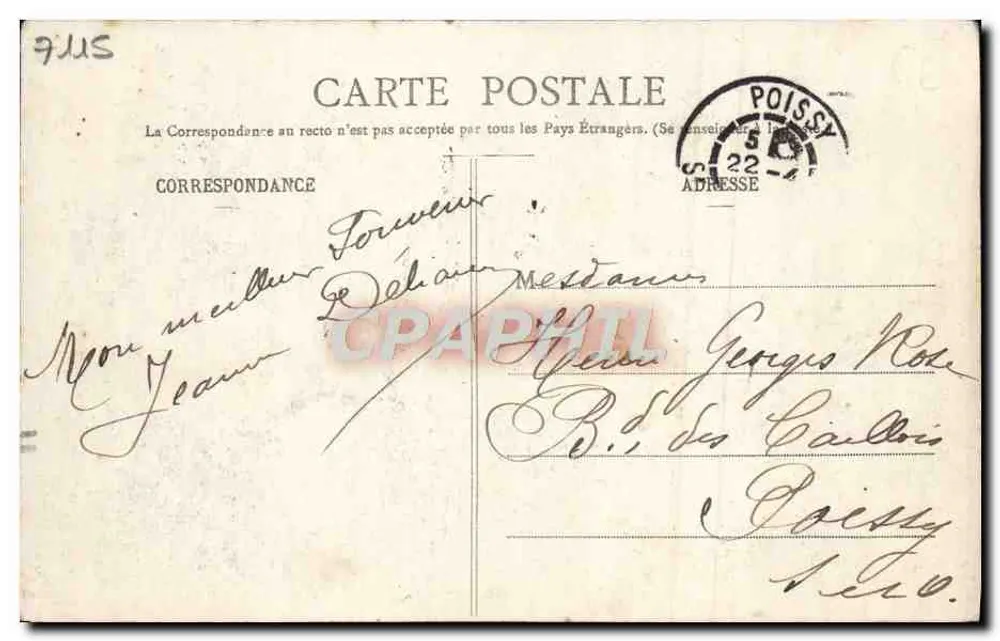 PONT-L'ÉVÈQUE — Ansicht vom Herbage des Hunières — R. Barbier, Verlag - Rückseite