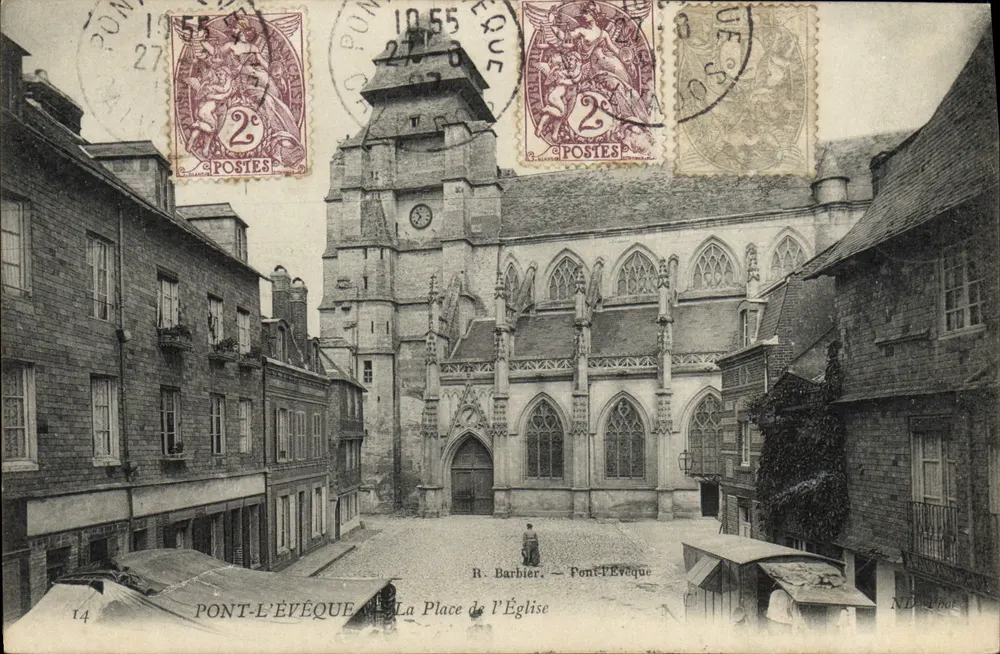 Puenteobispo — La Plaza de la Iglesia — R. Barbier, n°14 - Anverso