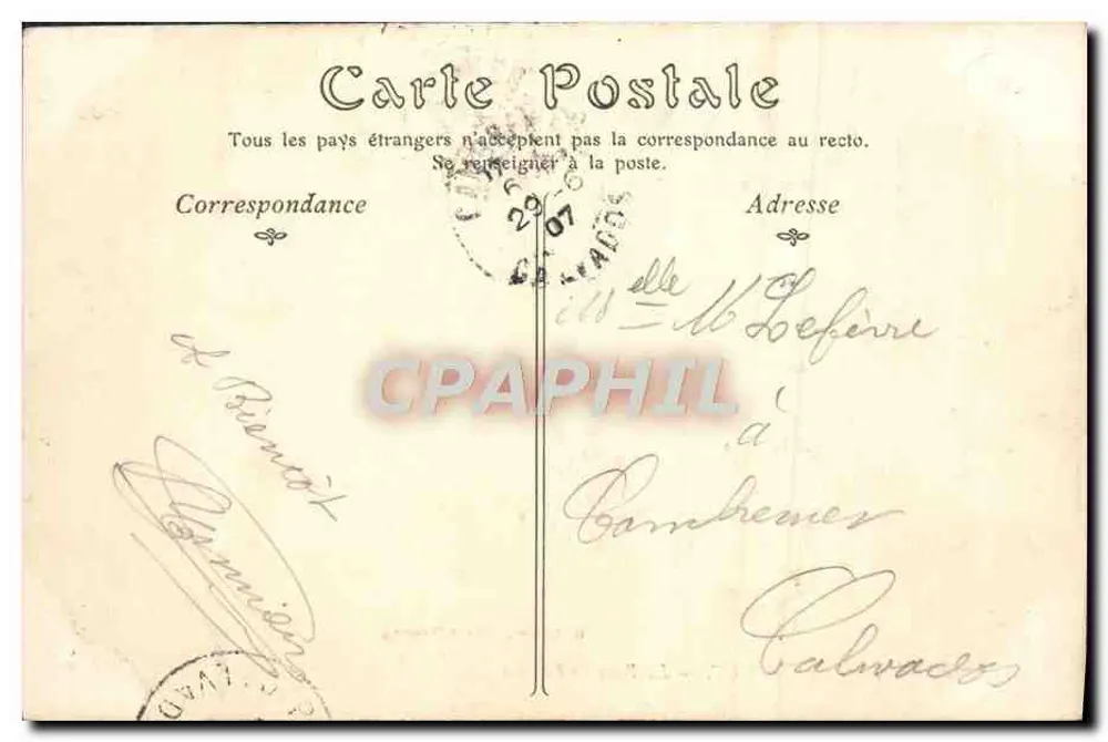 Puenteobispo — La Plaza de la Iglesia — R. Barbier, n°14 - Reverso