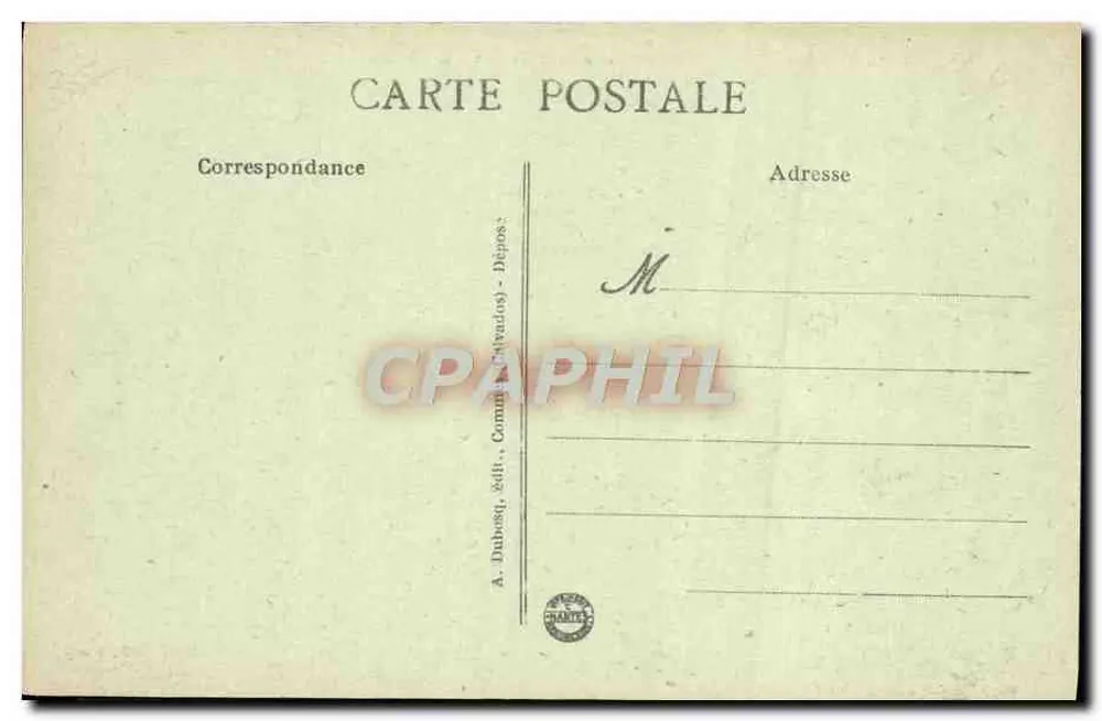Port-en-Bessin — La Tour Vauban — A. Dubosq, éditeur, n° 39 - Verso