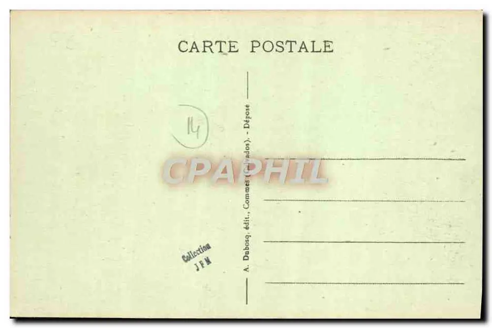 Port-en-Bessin — La Tour Vauban — A. Dabosq, Verlag (Commaes, Calvados) - Rückseite