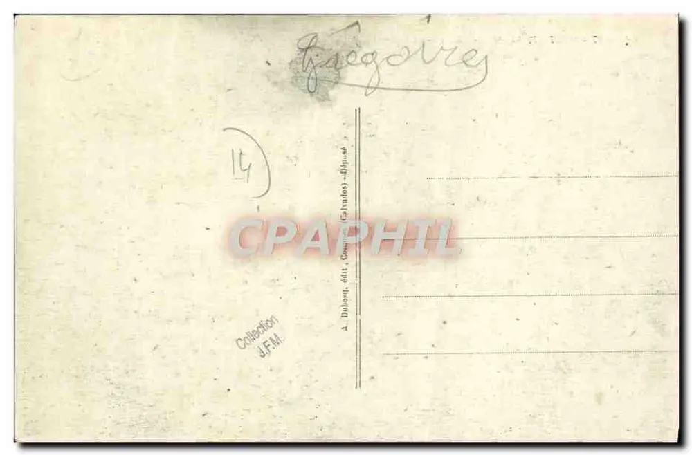 Port-en-Bessin — Ansicht der abfahrenden Fischerboote — A+D - 17 - Rückseite