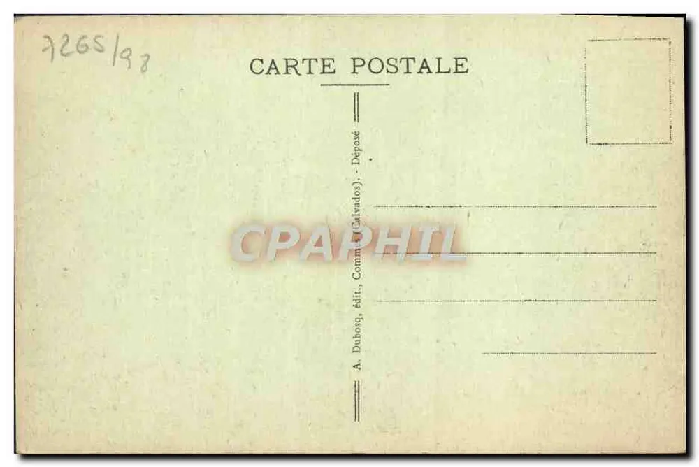 PORT-en-BESSIN — La Tempête du 21 Février — A+D, n°23 - Verso