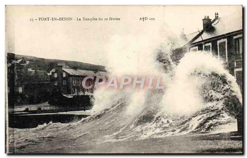 Port-en-Bessin — Die Sturm vom 21. Februar — AFD 100 - Vorderseite