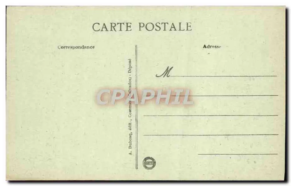 Port-en-Bessin — La Tempête du 21 février — A+D 100 - Verso