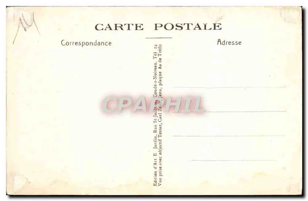 Die Orne-Aussicht in PONT-D'OUILLY — Die normannische Schweiz — Edition Art E. Jardin, Nr. 329 - Rückseite