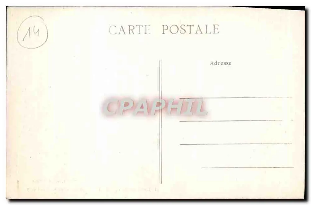 Umgebung von POTIGNY — Die Wasserfälle am Mont Joly — E. Blot, Verlag, Potigny - Rückseite