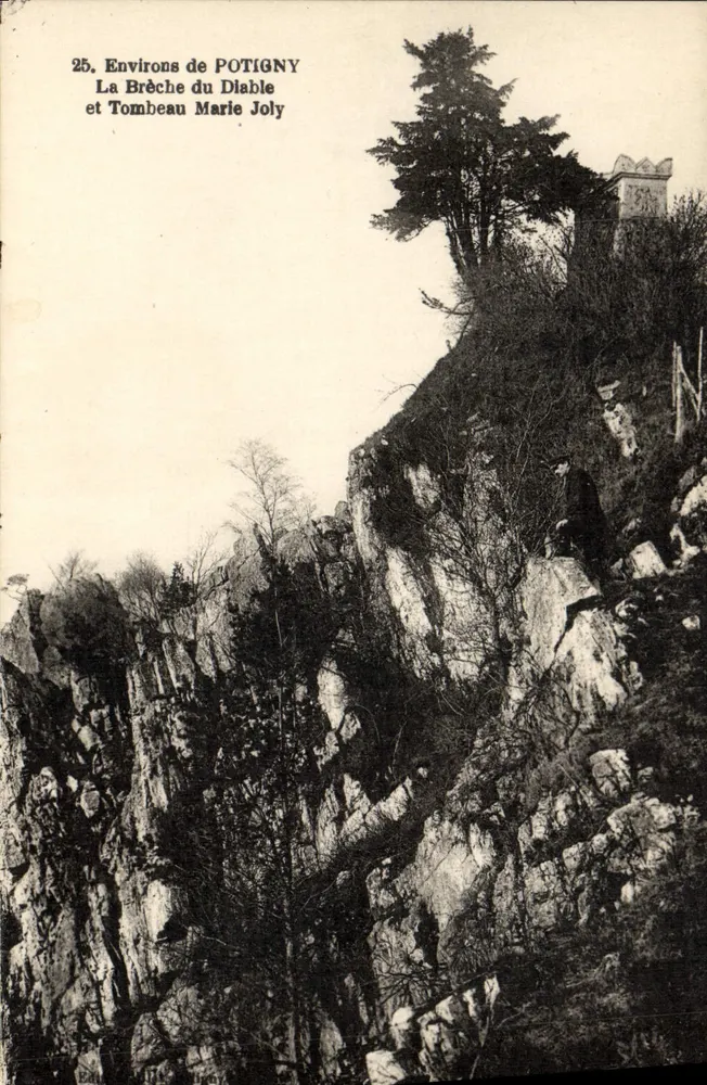 Um POTIGNY — La Brèche du Diable und Tombeau Marie Joly — n°25 - Vorderseite