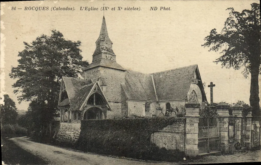 Rocques (Calvados) — A Igreja (séculos IX e X) — ND Fot. - Frente