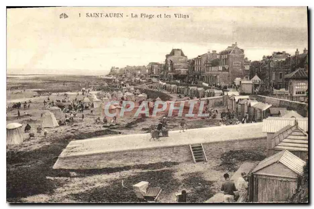Saint-Aubin - A Praia e as Villas - Frente