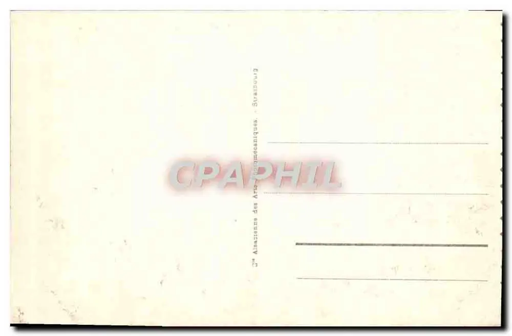 Saint-Aubin-sur-Mer — Die Klippen — Verlag: Imprimerie des Arts Graphiques de Strasbourg, Nr. 27 - Rückseite