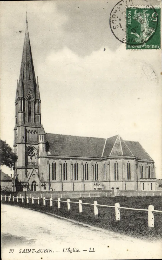 Saint-Aubin — A Igreja — LL - Frente