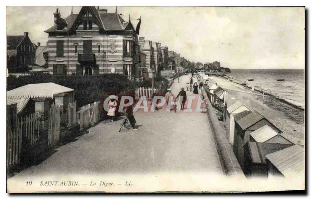 Saint-Aubin — A Digue — LL. — n° 10 - Frente