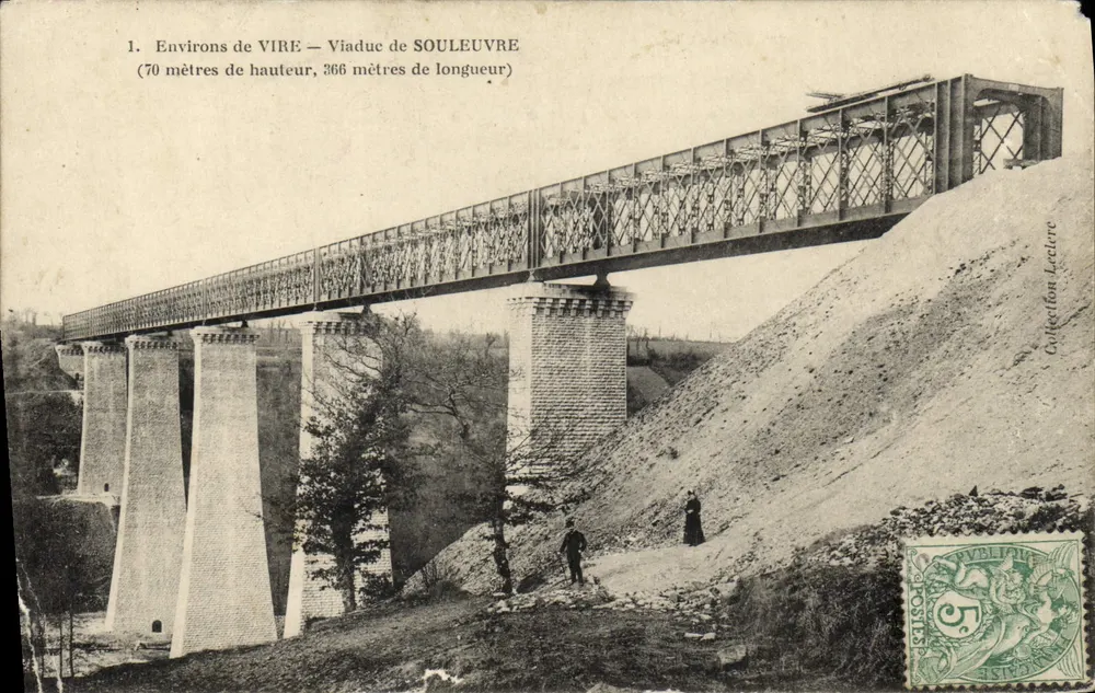 Environ de VIRE — Viaduc de SOULEUVRE — Collection Leclerc - Frente