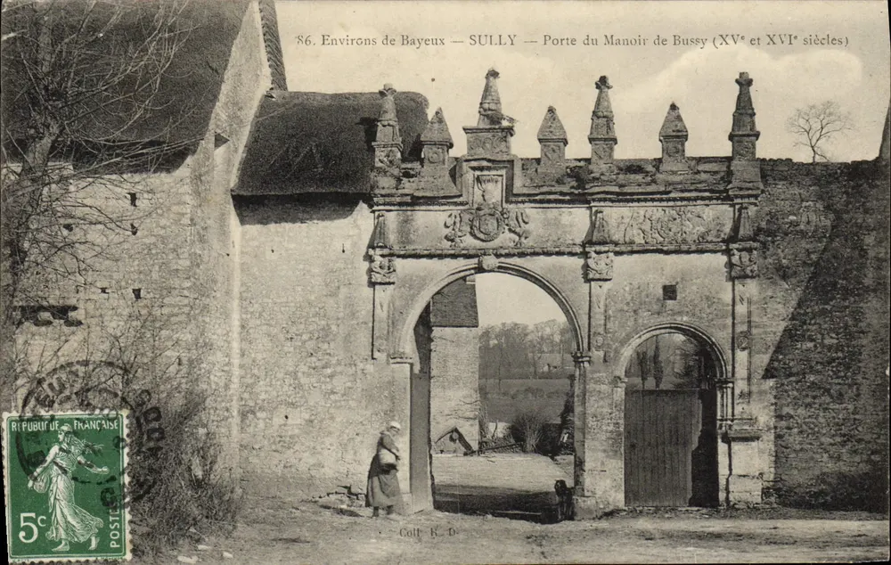 Tor des Schlosses Bussy — Um Bayeux — Sully — 15. und 16. Jahrhundert - Vorderseite