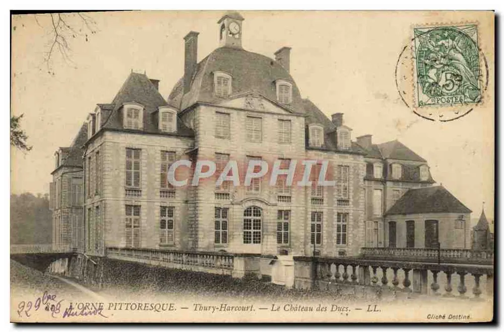 L'Orne pittoresque — Thury-Harcourt — O Castelo dos Ducs — LL. - Frente