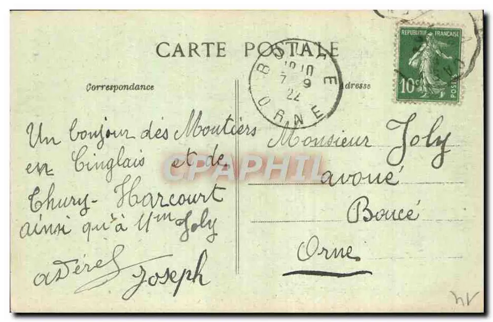 Thury-Harcourt — La Tranchée du Hom — C. Jeanne, fot. Falaise - Achterkant