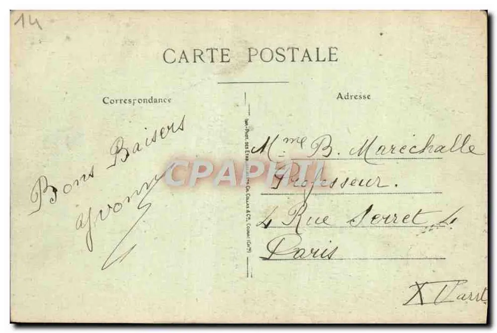Thury-Harcourt (Calvados) — Zamek i Spust — Wydawca: Wyspa Orne i jej Zabytki, nr 215 - Rewers