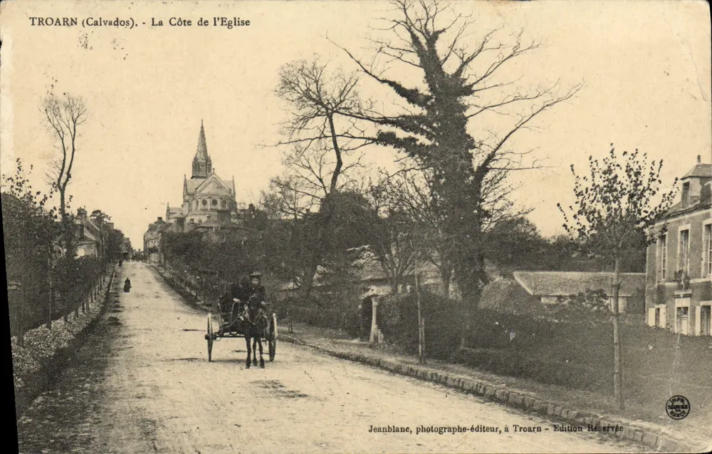 Troarn (Calvados) - La Côte de l'Église — éditeur Jeanblanc, photographie-éditeur à Troarn - Frente