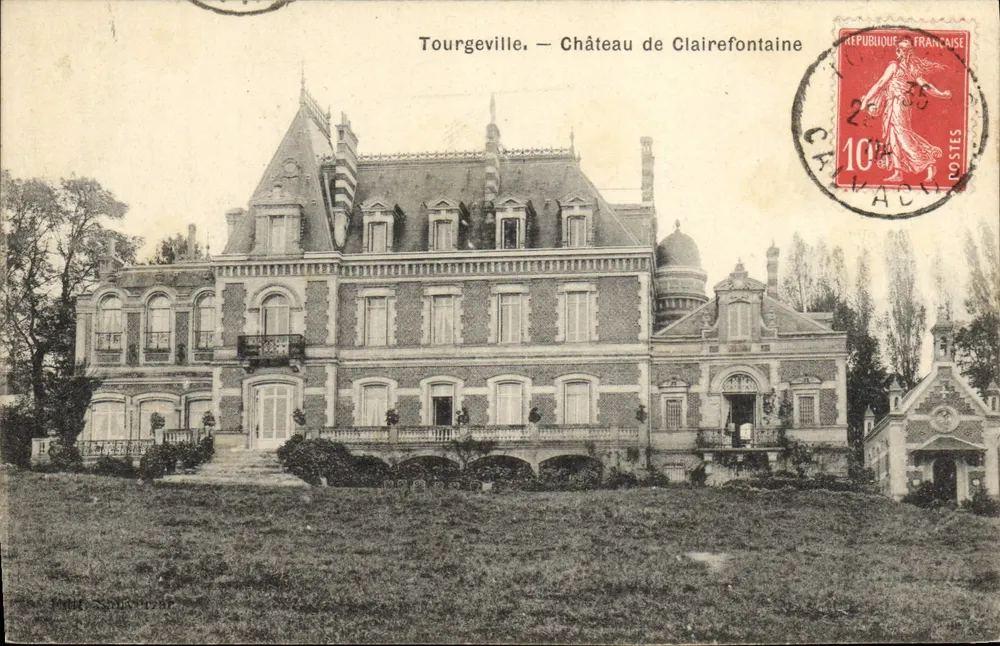 Tourgeville — Château de Clairefontaine — Éditeur : Paul Soubeyran - Recto