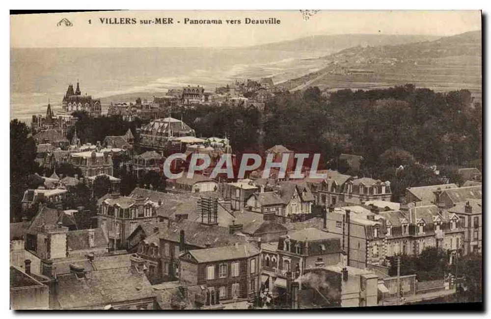 Villers-sur-Mer - Panorama vers Deauville - Recto