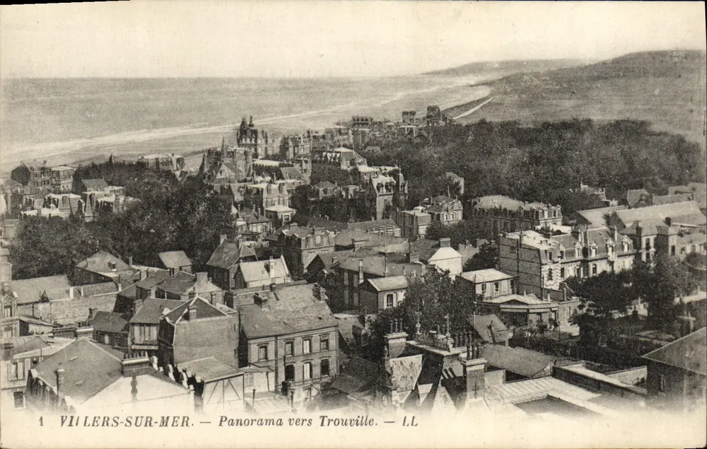 Villiers-sur-Mer — Panorama Richtung Trouville — L.L. - Vorderseite