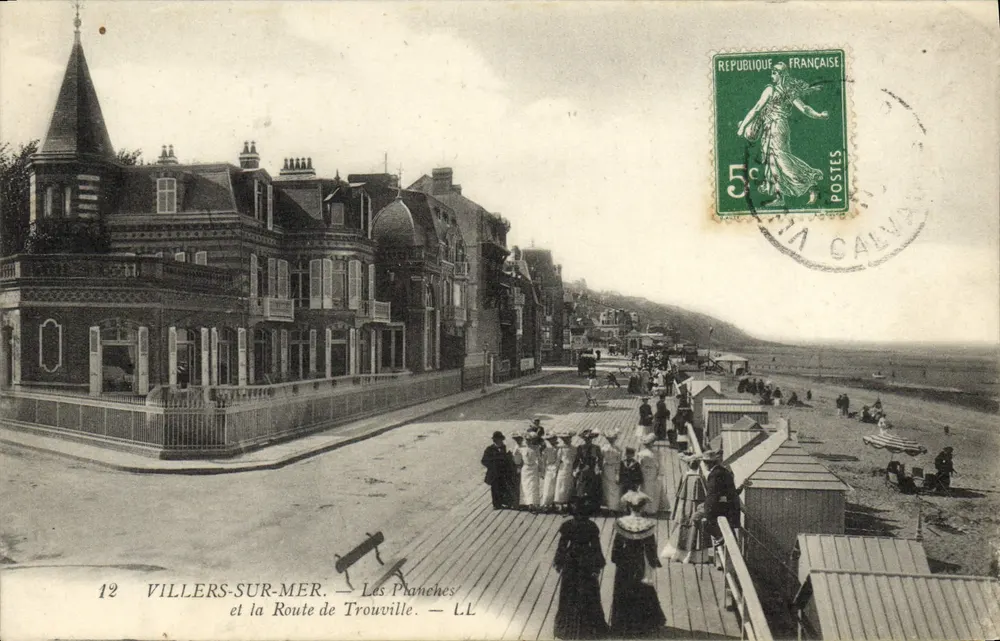 Villers-sur-Mer — Die Planches und die Route nach Trouville — LL n°12 - Vorderseite