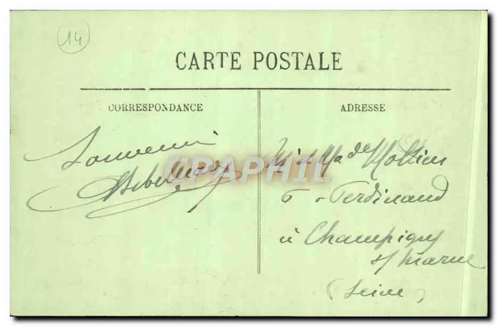 Villers-sur-Mer — Die Planches und die Route nach Trouville — LL n°12 - Rückseite