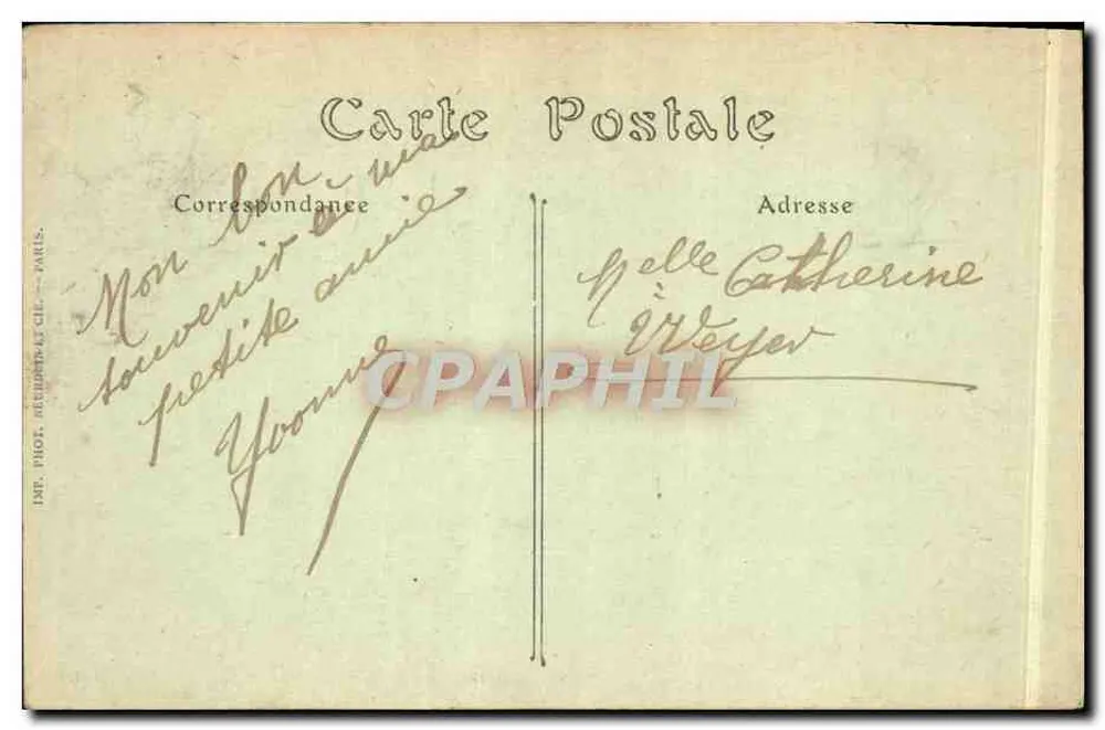 Villers-sur-Mer — Die Mole an einem Sturmtag — ND. Phot. - Rückseite
