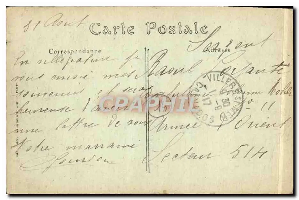 Villers-sur-Mer — Die Mole an einem Sturmtag — ND. Phot. - Rückseite