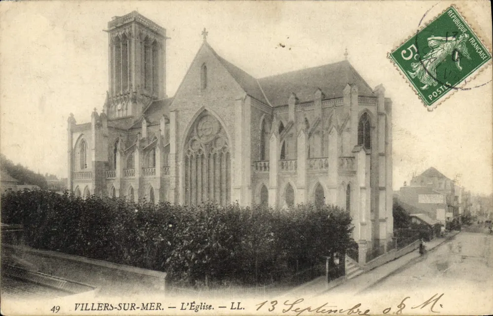 Villers-sur-Mer — A Igreja — LL. — n°49 - Frente