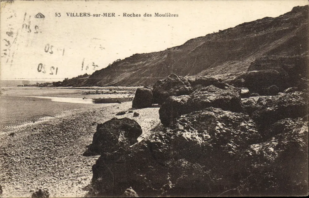 Villers-sur-Mer - Felsen der Moulières — Verlag Alsaïoienne des Arts Photographiques, Serie 53 - Vorderseite