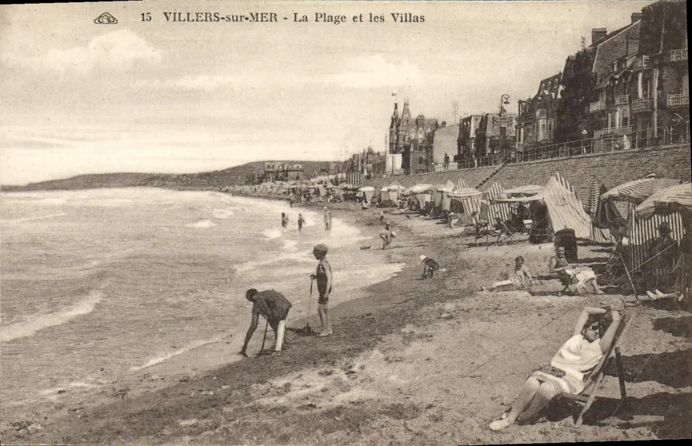 VILLERS-sur-MER - Die Strände und Villen — Verlag: C° Alsacienne des Arts Hollandais, Straßburg — Seriennummer 15 - Vorderseite
