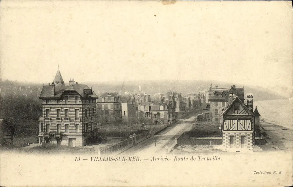 Villers-sur-Mer — Arrivée. Route de Trouville — Collection R. B. - Vorderseite