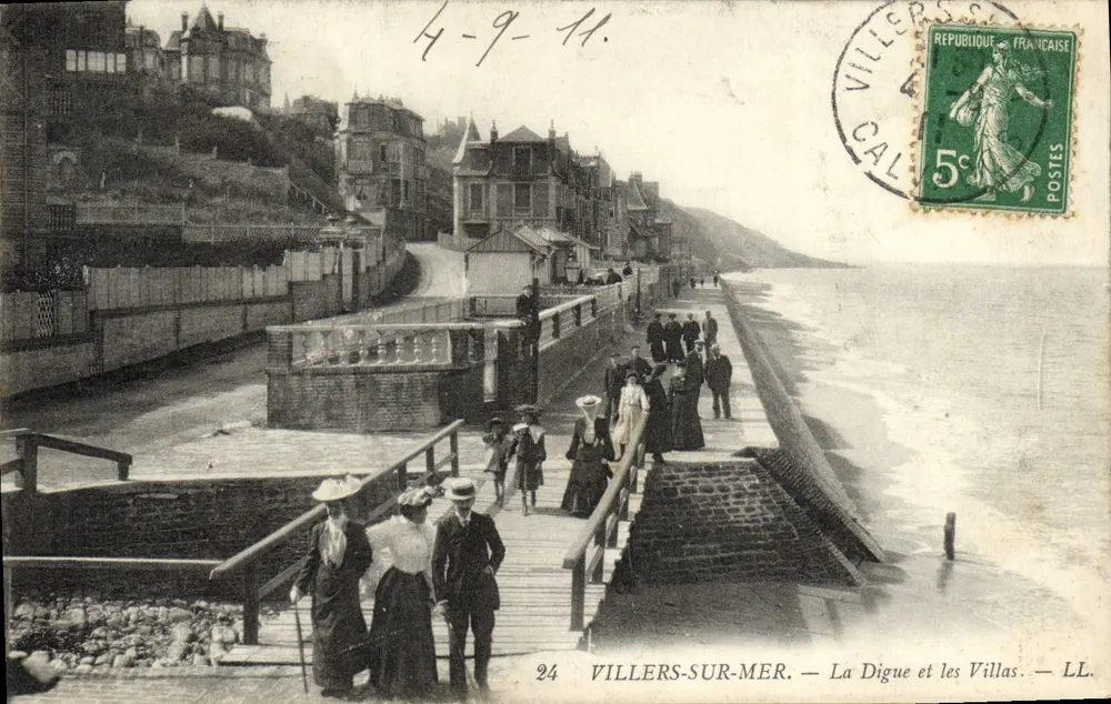 Villers-sur-Mer — Die Digue und die Villas — LL - Vorderseite
